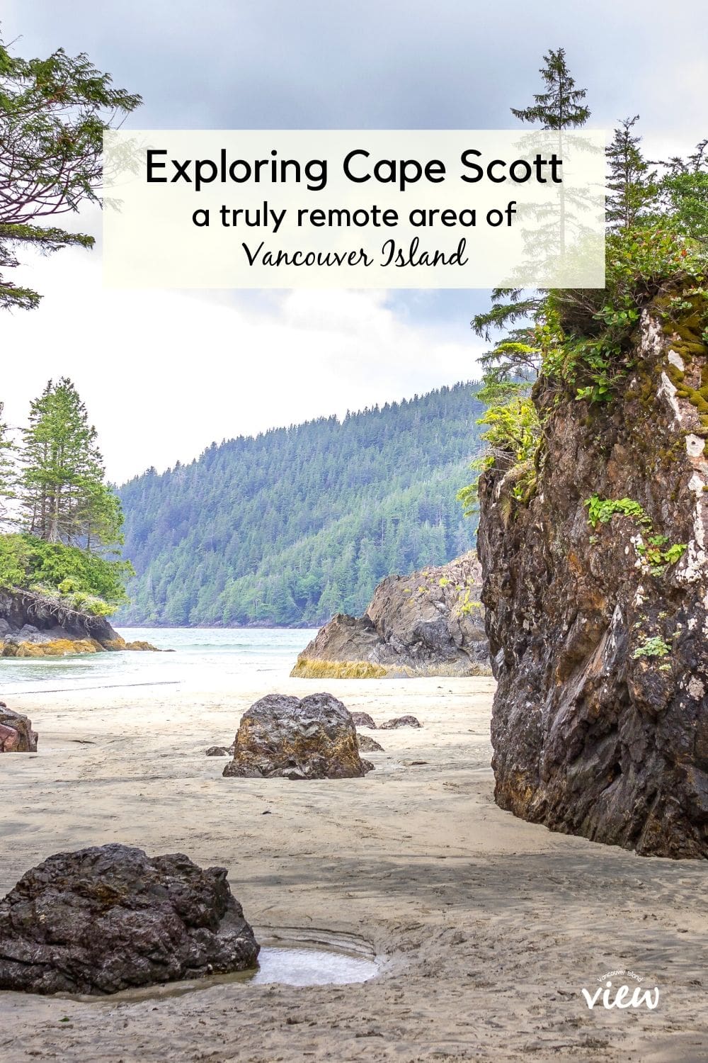 Cape Scott on Vancouver Island's northwestern tip is the best area for white sand beaches and unspoiled nature.