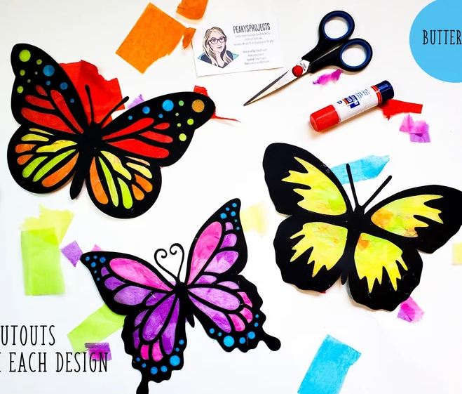 Butterfly Suncatcher Kit by Peakys Projects. Made in BC Gift Guide. Vancouver Island View