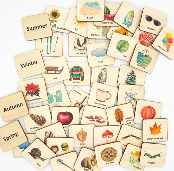 Wood matching game by Wood Contour Canada. Made in BC Gift Guide. Vancouver Island View