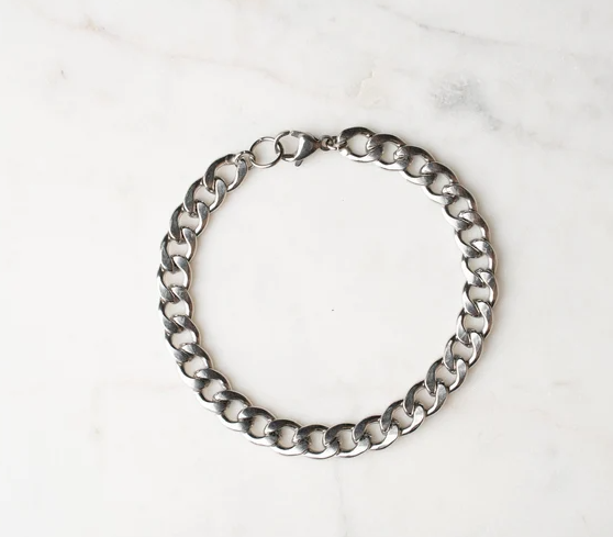 Chunky bracelet for men by BeBrace Jewelry. Made in BC Gift Guide by Vancouver Island View