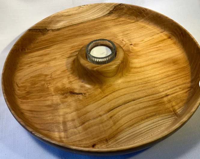 14-inch maple appetizer platter by Scandia Wood Designs. Made in BC Gift Guide by Vancouver Island View