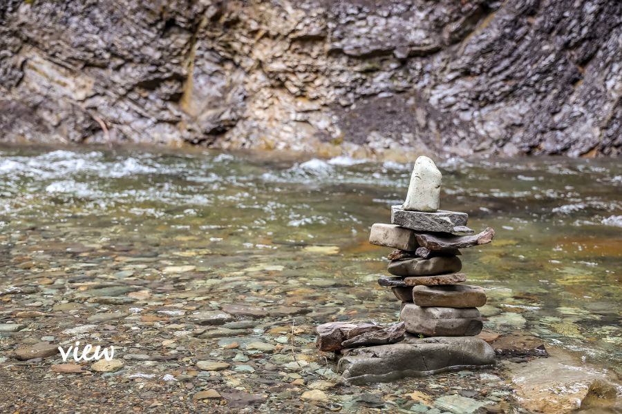 Inuksuk at Hole in the Wall Port Alberni. Vancouver Island View